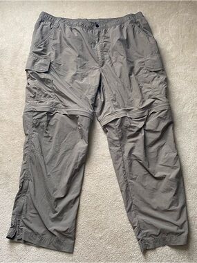 Ultimate Terrain Convertible Zip Off Pants Mens 2XL 30 Beige Hiking Lightweight